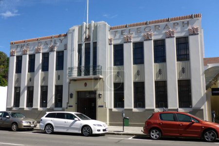 Photo for Building in art deco style, in Napier, North Island, New Zealand. - Royalty Free Image