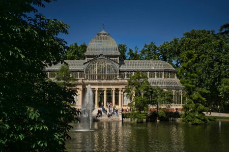 Photo for In the Retiro Park of Madrid there is a jewel called Palacio de cristal, a jewel without a doubt. - Royalty Free Image