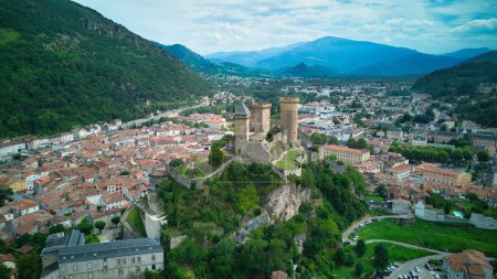 Photo for Foix and Mirepoix, two romantic cities in the south of France - Royalty Free Image