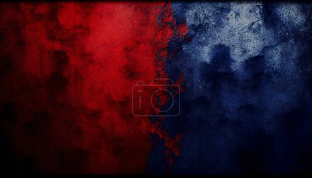 Stylish red blue grunge background with a rough texture and space for text. Perfect for showcasing your creative ideas and making a bold statement