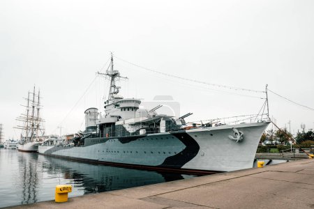 Foto de Relámpago Orp en el puerto de Gdynia - Imagen libre de derechos