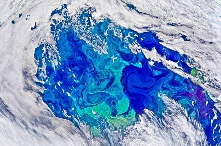 Photo for Eddies in the Southern Ocean. Aerial view of ocean surface texture. Elements of this image furnished by NASA. - Royalty Free Image
