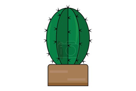 Foto de Diseño plano simple de cactus - Imagen libre de derechos