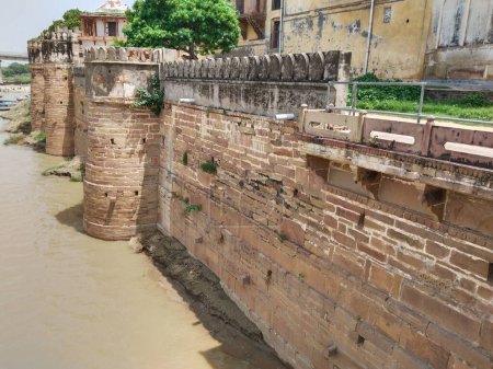Photo for Ramnagar Fort on the banks of the Ganges in Varanasi, India. - Royalty Free Image