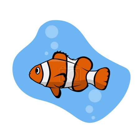 payaso peces vector ilustración gráfica