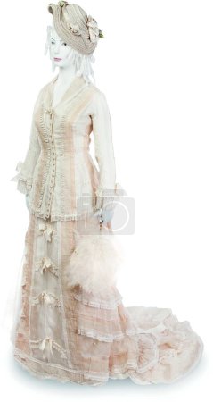 Photo for Museum Marina Ivanova victorian edwardian vintage modern photos of beautiful costumeslace crinolines bustles  silver handbags fans antique anti-doll hats women's bonnet mannequins horses vintage children's costumes museum quality chantelly beads - Royalty Free Image