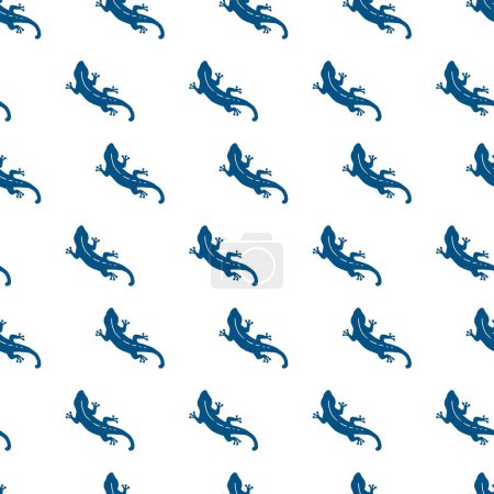 Téléchargez les illustrations : Abstract Lizard Wild Animal Exotic Vector Seamless Pattern can be use for background and apparel design - en licence libre de droit
