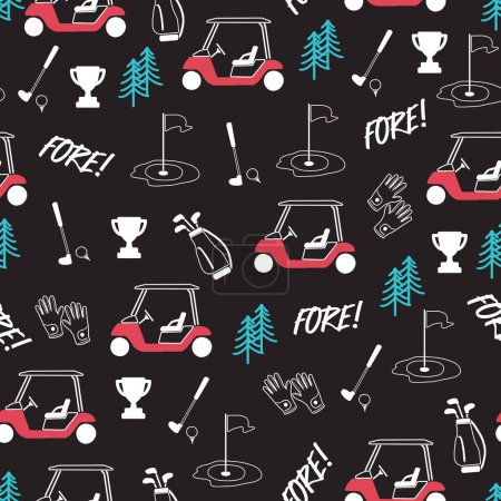 Links Luxury Golf Clubhouse Collection Pattern can be use for background and apparel design