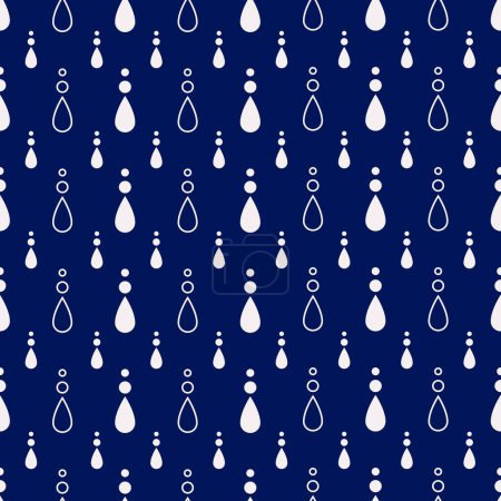 Nautical Drizzle Marine Raindrop Array Pattern can be use for background and apparel design