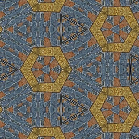 Photo for Vintage floral art design for digital textile print. Turkish fashion as floor tiles and carpet pattern. Ornamental design to make unique wall covering and wrapping paper for interior decoration - Royalty Free Image
