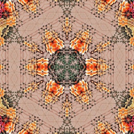 Hyper echte Mode für Bodenfliesen und Teppiche. Traditionelle mystische Hintergrundgestaltung. Arabeske ethnische Struktur. Geometrisches Streifenornament Cover Foto. Wiederholtes Muster-Design für den digitalen Textildruck