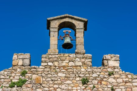 Medieval bell tower in the monumental city of Trujillo Caceres, Spain