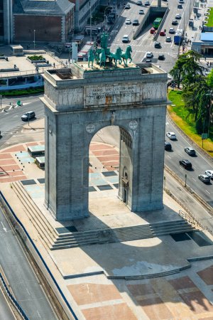 Arco Monumental de la Moncloa, entrada norte a la ciudad de Madrid, España