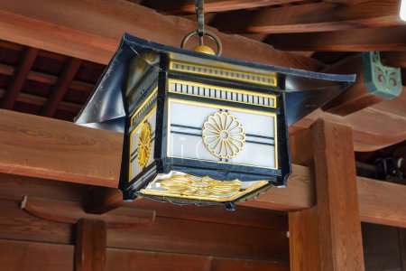 Dekoratives Detail in den traditionellen Häusern des Yoyogi-Parks in Tokio, Japan