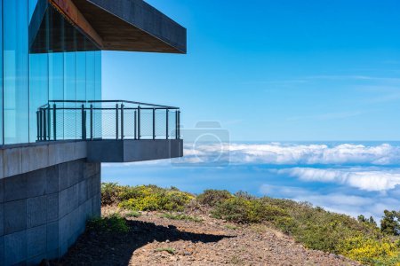 Spectacular views from the top of a viewpoint on the Canary Island of La Palma