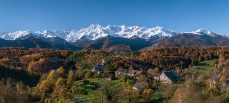 Photo for Mountain village in the Ariege Pyrenees in southwest France - Royalty Free Image
