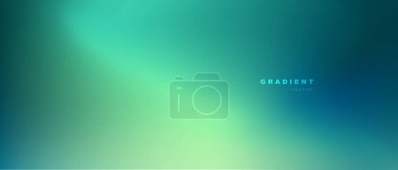 Illustration for Abstract blurred gradient mesh background in bright green and blue colors. Vector backdrop for banner, poster, website - Royalty Free Image