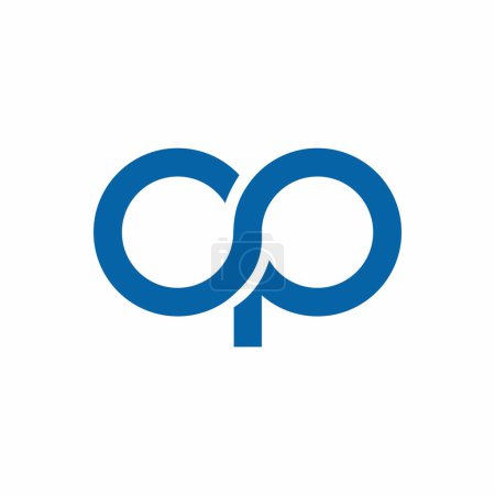 Foto de OP círculo logo diseño imagen - Imagen libre de derechos
