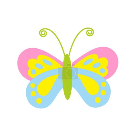 Téléchargez les photos : Jolie illustration papillon. Image vectorielle - en image libre de droit
