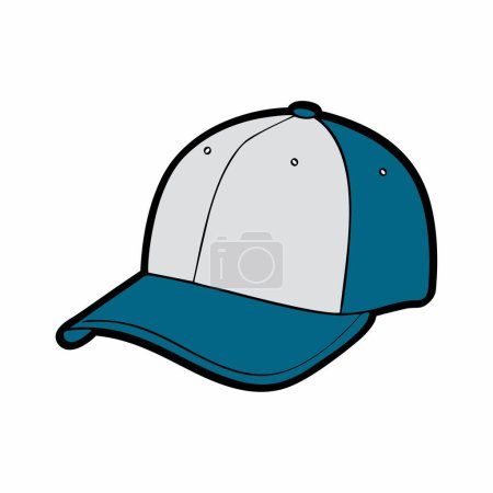 Photo for Hat blue color. Flat image - Royalty Free Image
