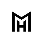 Initial MH logo design. Vector image