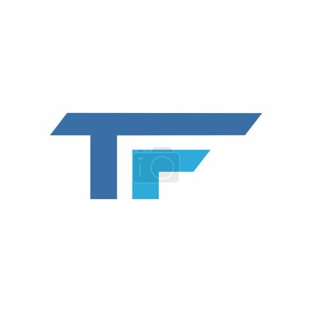 Téléchargez les illustrations : Conception initiale du logo TF. Image vectorielle - en licence libre de droit