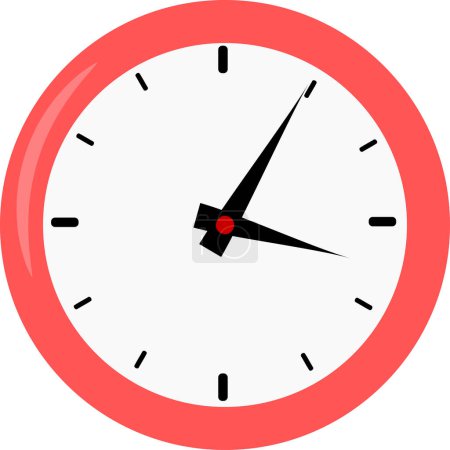 Téléchargez les illustrations : Icône horloge. le temps. graphiques vectoriels - en licence libre de droit
