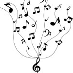Musical notes. music. Vector graphics