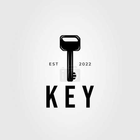 vehicle key or lock or keyhole logo vector illustration design