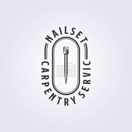 Ilustración de Insignia uñas conjunto logo vector ilustración diseño - Imagen libre de derechos