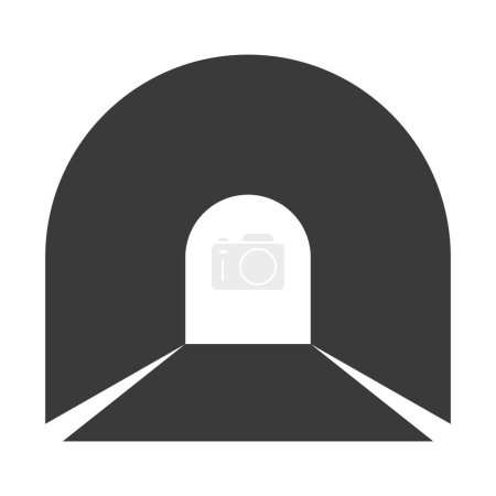 Ilustración de Corridor glyph icon isolated on white background.Vector illustration. - Imagen libre de derechos