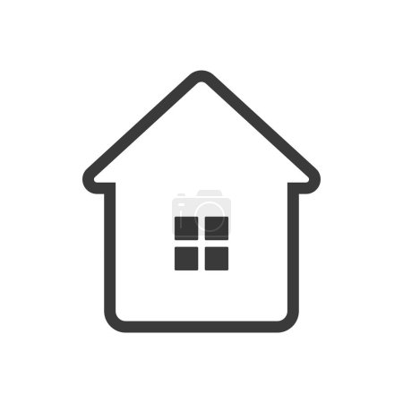 Photo for House line icon isolated on white background.Vector illustration. - Royalty Free Image