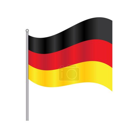 Ilustración de Alemania bandera imágenes ilustración diseño - Imagen libre de derechos