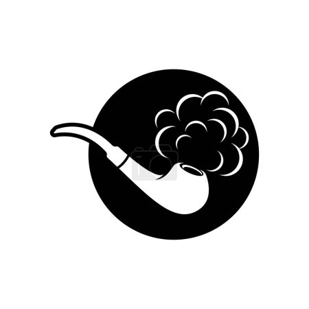 Illustration for Smoke pipe logo images illustration design - Royalty Free Image