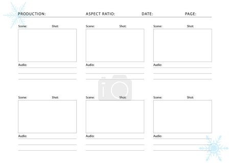 Storyboard Template Printable A4.