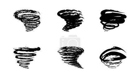 Illustration for Abstract Swirl Hurricane for Icon or Logo. - Royalty Free Image