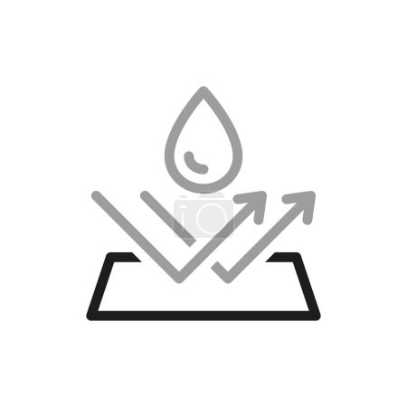 Simple of Waterproof and wate Related Vector Line Icon. Contains such Icon as moisture resistance.