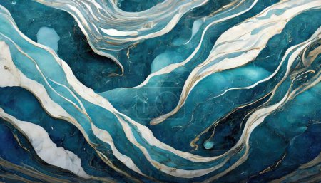 Sérénité au bord du lac : Rêve de marbre clair de lune
