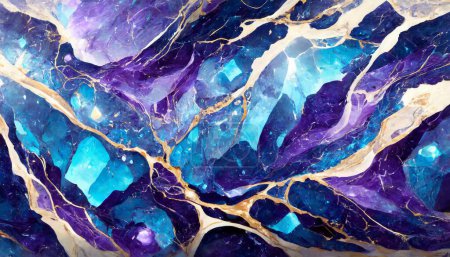 Deep Blues and Purples: Marble Crystal Cave