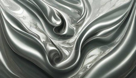 Téléchargez les illustrations : Lisse et argentée : Texture élégante en marbre - en licence libre de droit
