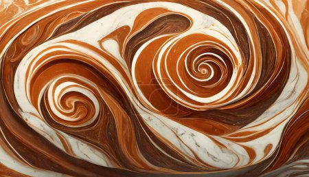 Spice Infusion: Warm Brown Marble Design
