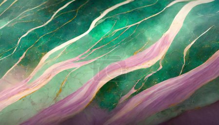 Magical Pastels: Ethereal Marble Landscape