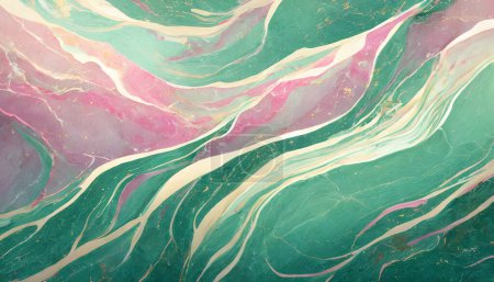 Magical Pastels: Ethereal Marble Landscape
