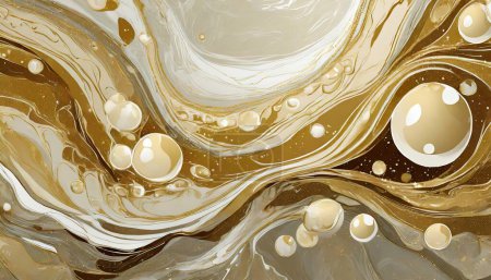 Efervescencia dorada: fondo de mármol con tonos suaves