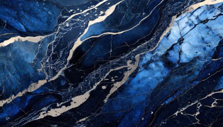 Indigo Nightfall: Mysterious Marble Texture