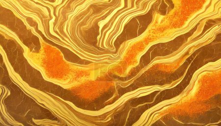 Golden Spice Infusion: Saffron-Toned Marble Texture