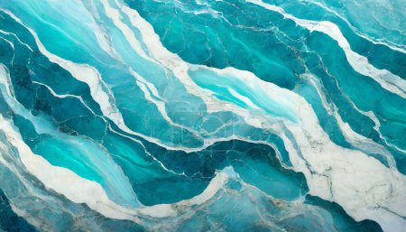 Calming Waters: Turquoise Marble Background
