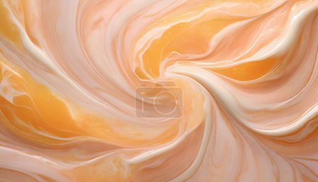 Pfirsich Sorbet Swirl Marmor Delight