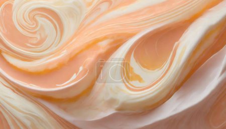 Fruity Swirl Fantasy: Peach Sorbet Marble
