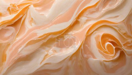 Peach Sorbet Swirl Marble Delight